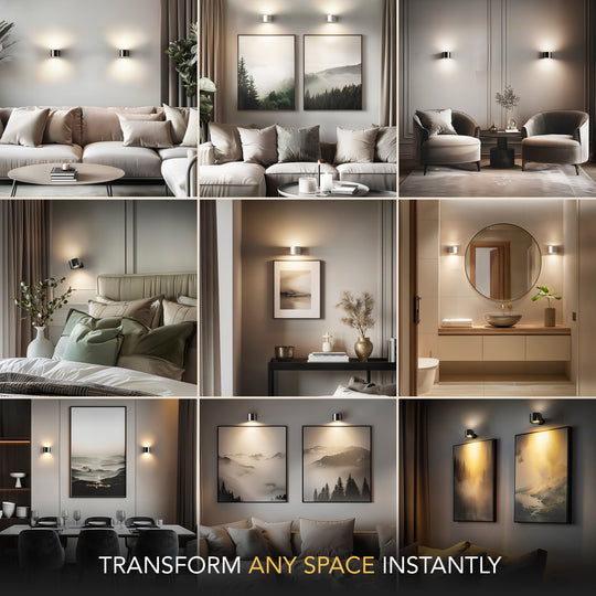 WIRELESS LED WALL LIGHTS