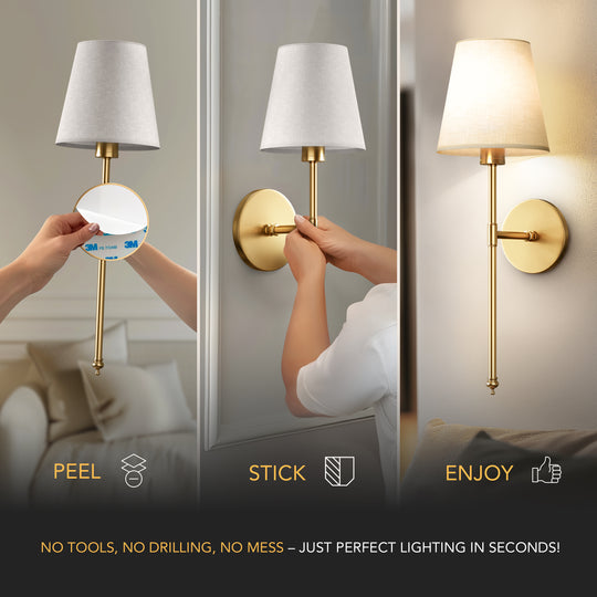 WIRELESS WALL SCONCES (SET OF 2 )