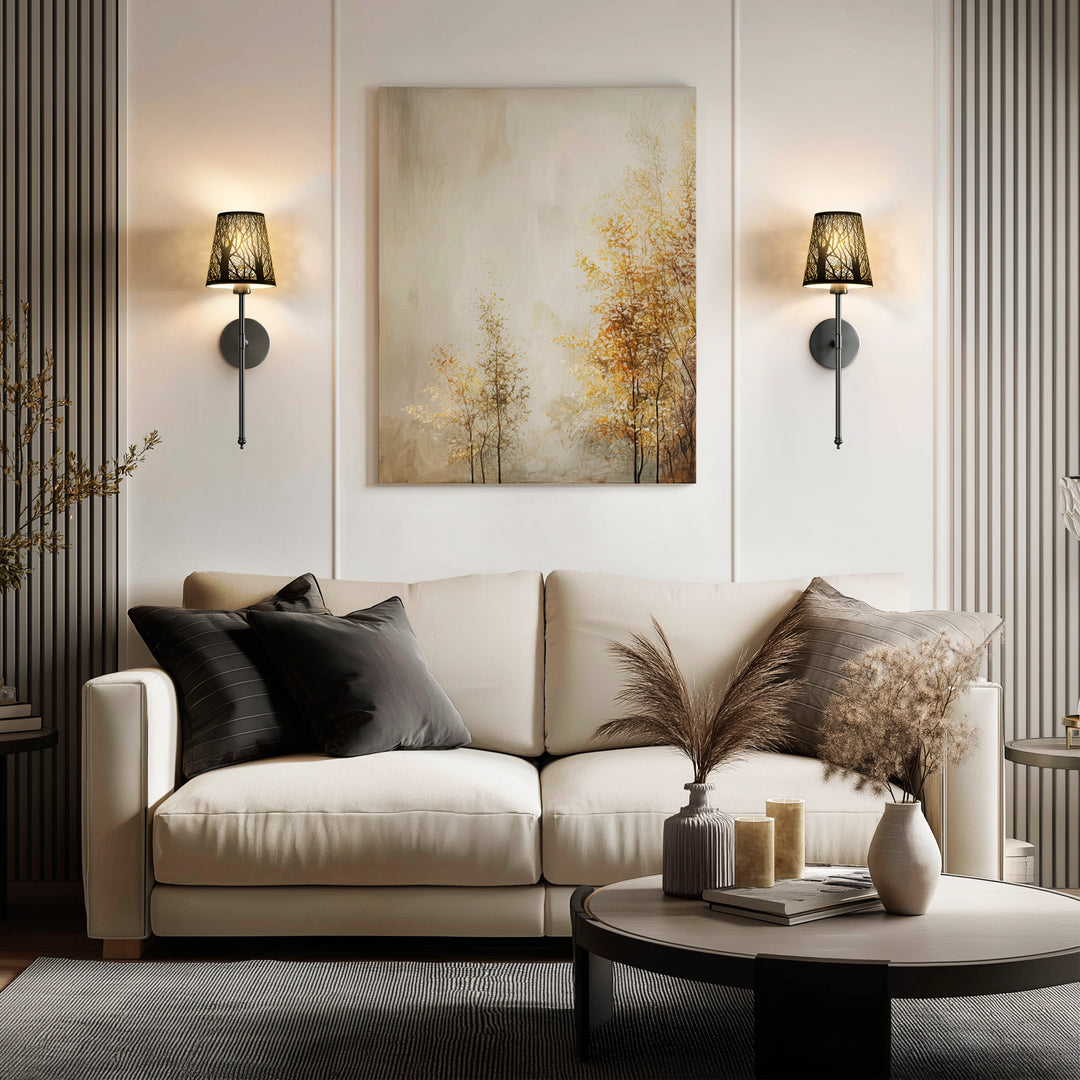 WIRELESS METALLIC WALL SCONCES (SET OF 2)