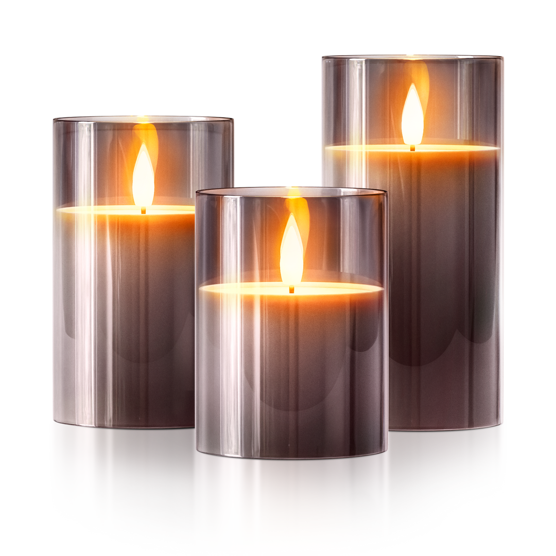 FLAMELESS WIRELESS CANDLES ( SET OF 3)