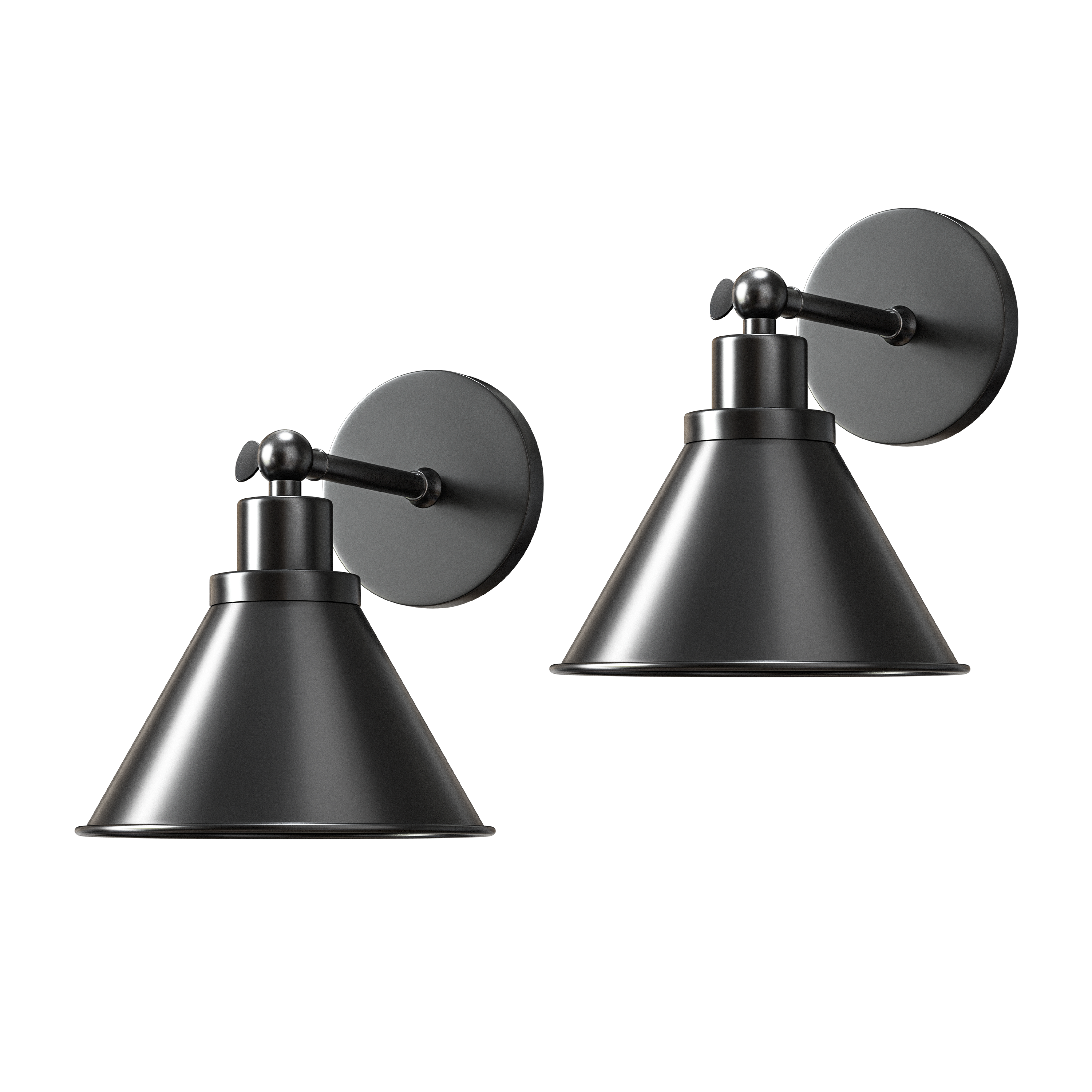industrial wireless wall sconce