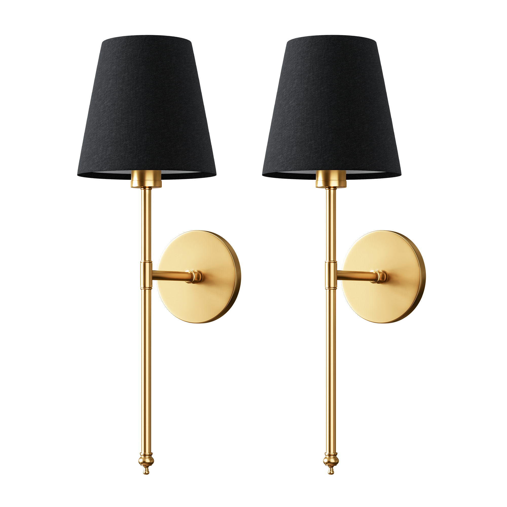 Pridola Wireless Dark Wall Sconces — Set of 2 — image 1 of 1