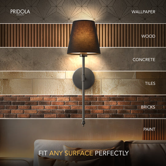 WIRELESS DARK WALL SCONCES (SET OF 2)