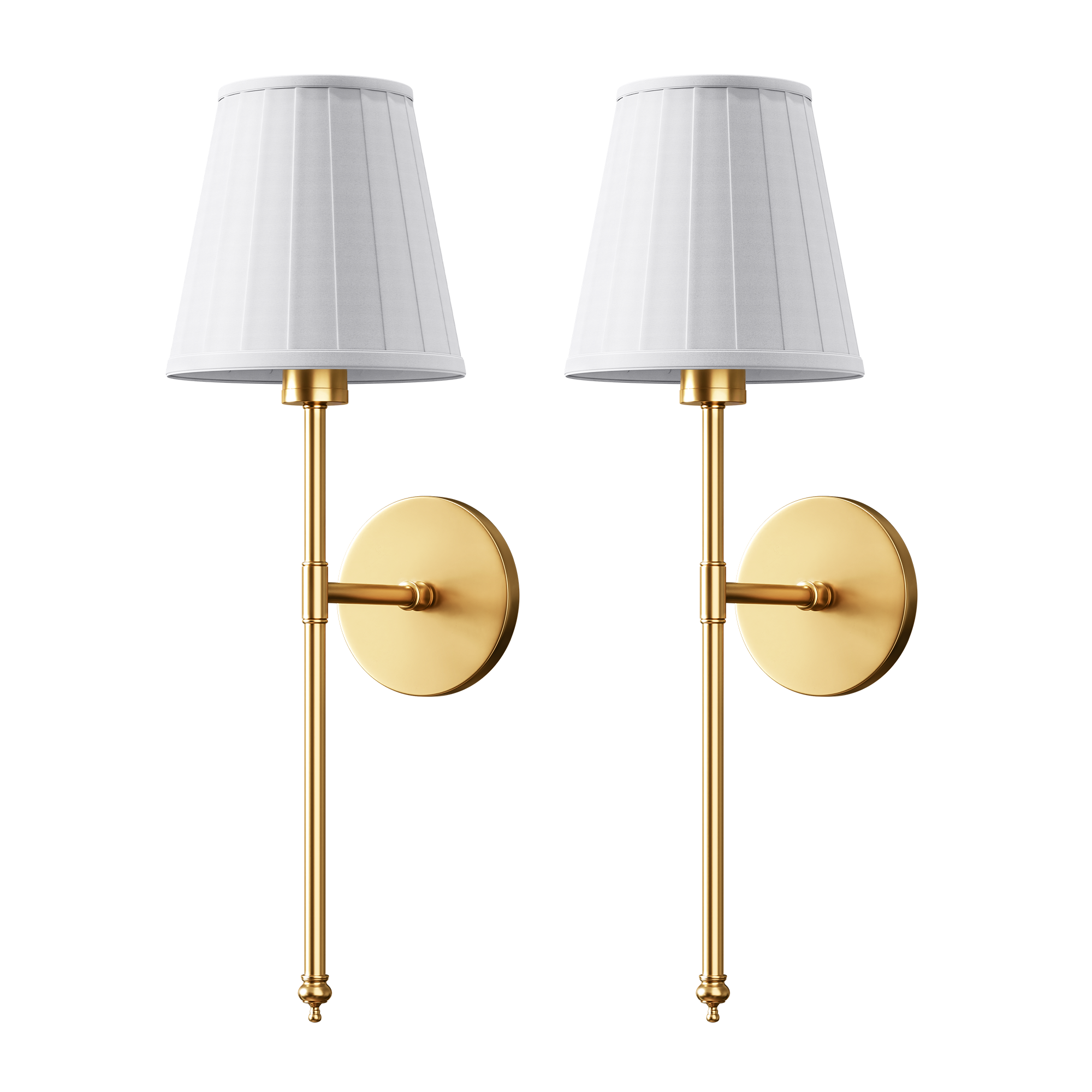 wireless pleated wall sconces