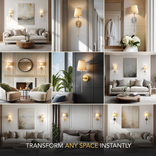 WIRELESS BOHO WALL SCONCES (SET OF 2)
