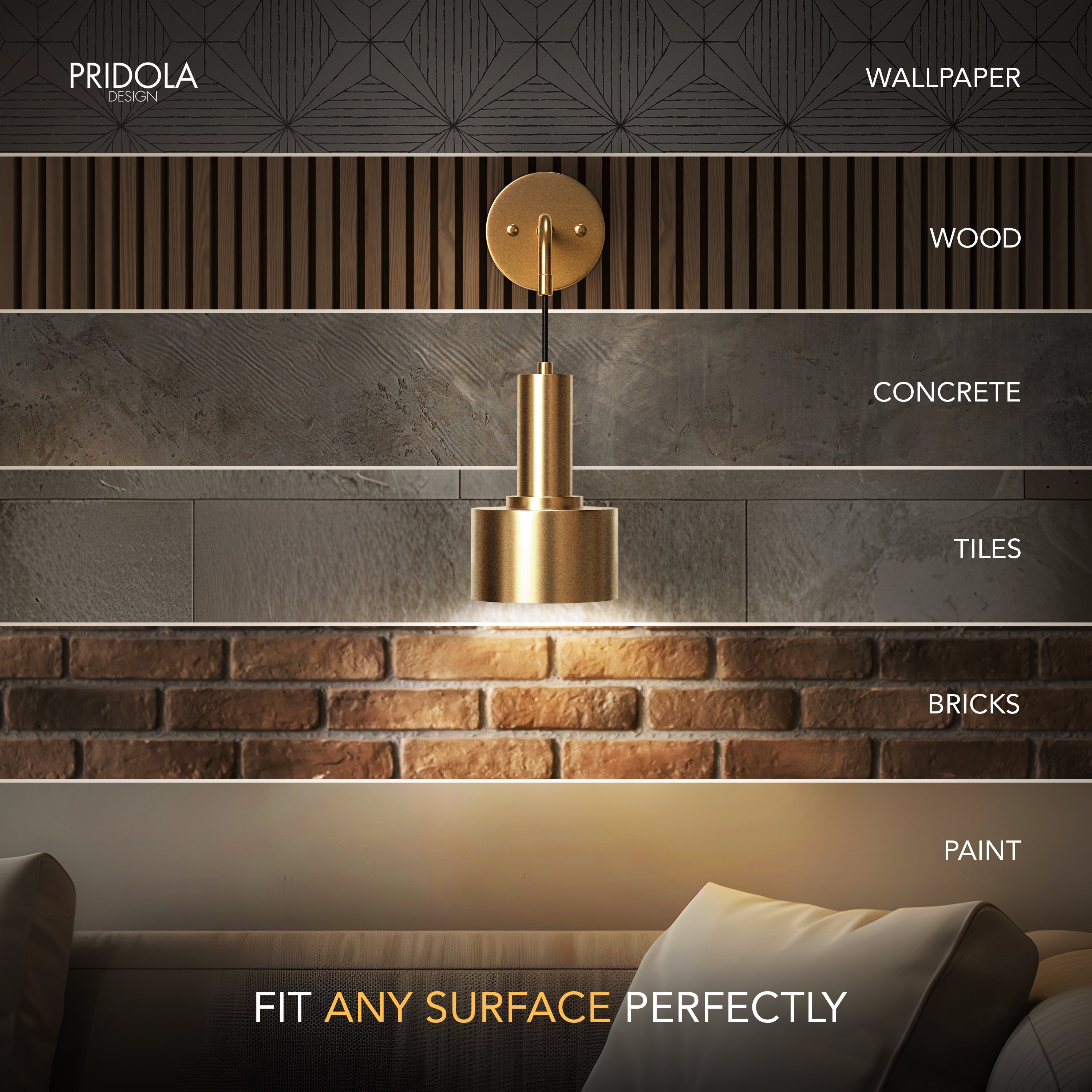 GLOWDROP WIRELESS WALL SCONCES (SET OF 2 + 2 BULBS FREE) – Pridola