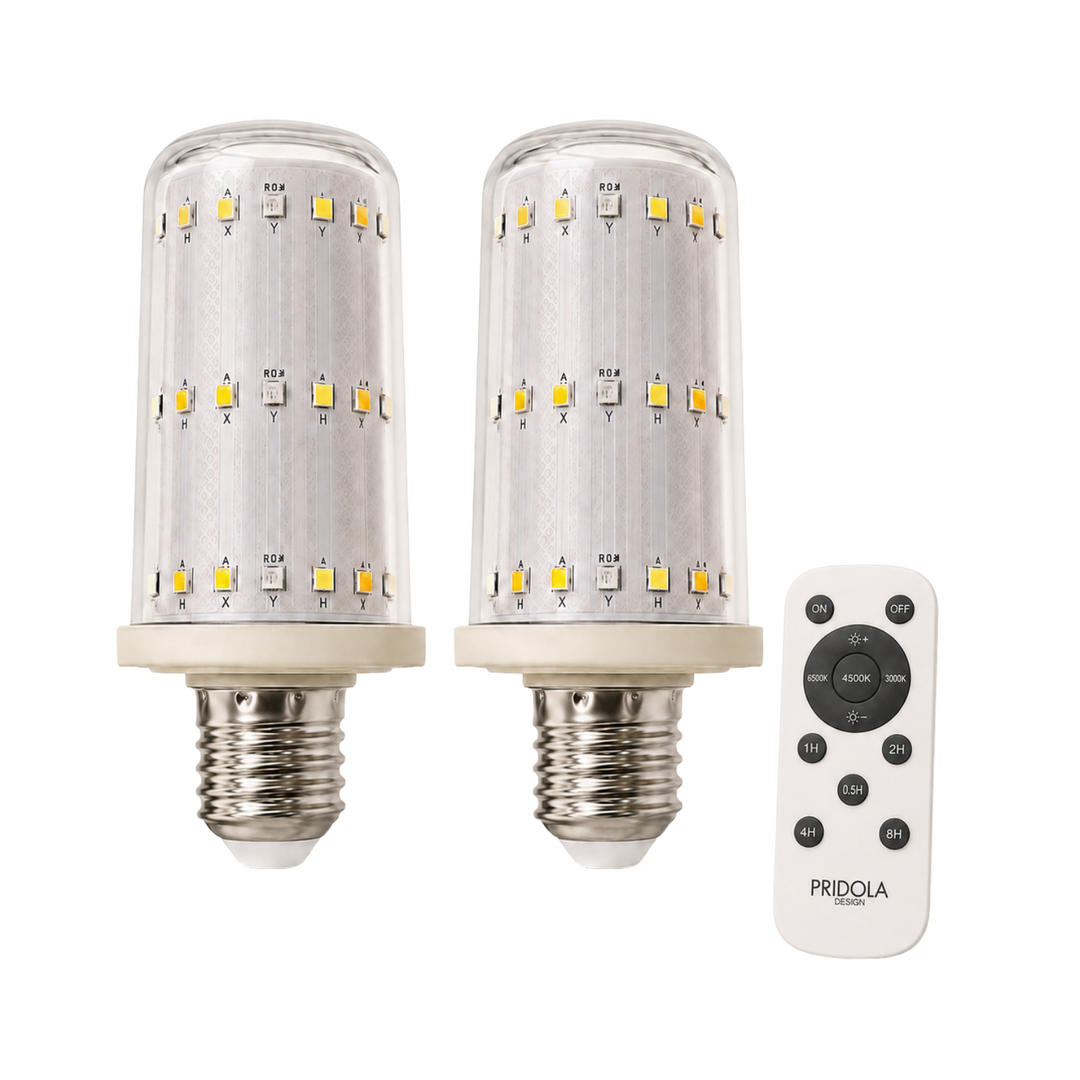 PRIDOLA WIRELESS RECHARGEABLE  LIGHT BULBS PRO (SET OF 2)